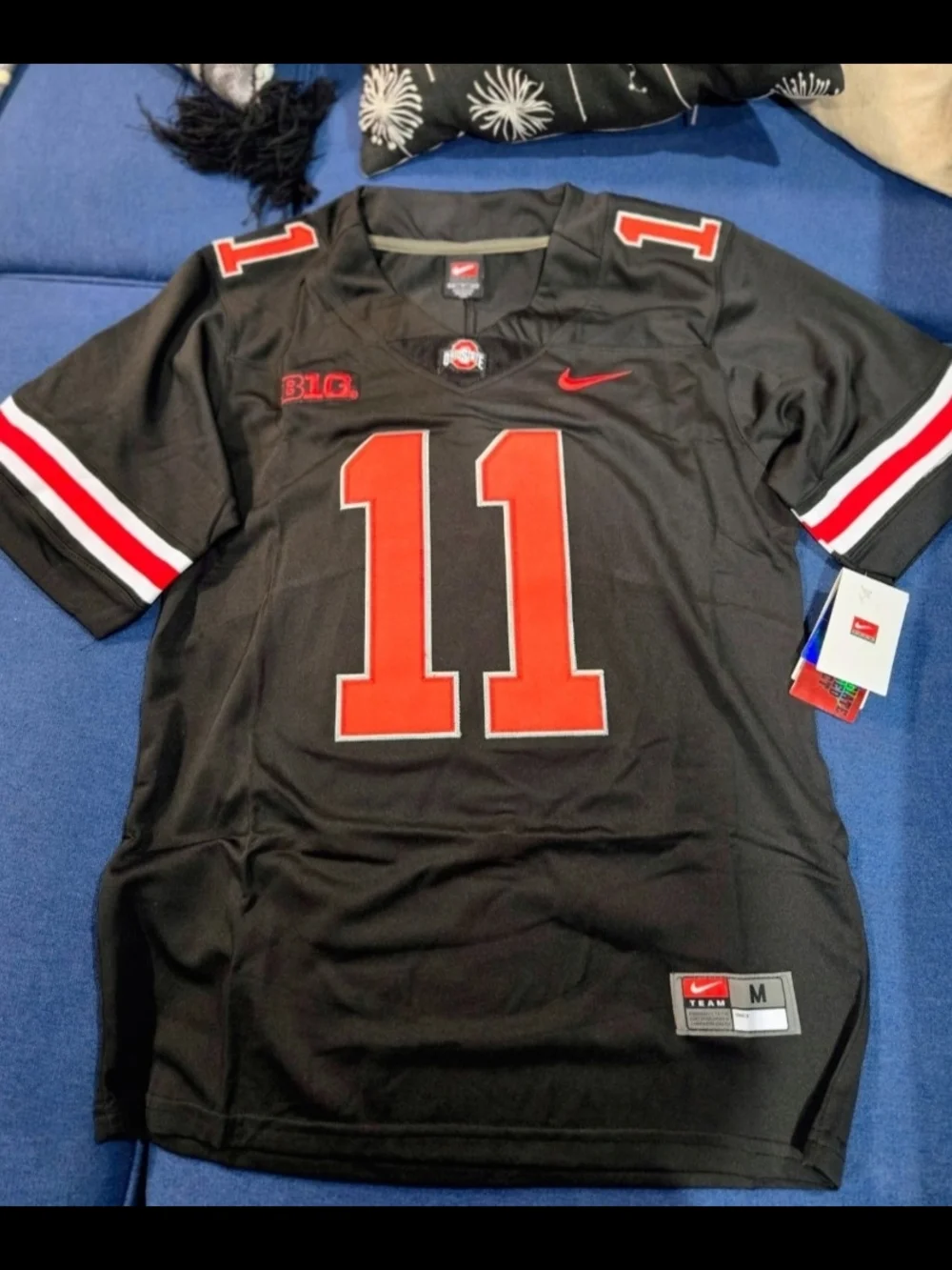 New Jaxon Smith-Njigba Ohio State College Football  Buckeyes Blackout Jersey #11 - Picture 3 of 4